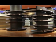 타원형 스타일 슈퍼마켓 디스플레이 스탠드 단면 식료품 상점 디스플레이 선반