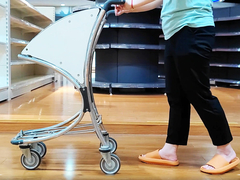 알루미늄 공항 수하물 트롤리 ODM 바퀴가 있는 작은 쇼핑 카트