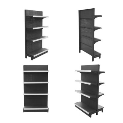 주문 맞춤형 슈퍼마켓 디스플레이 선반 단면 금속 곤돌라 선반 소매점 online manufacture