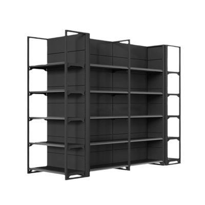 주문 Double-Sided Gondola Shelving 5-Shelf Supermarket Display Rack online manufacture