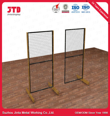 주문 걸이를 가진 1500mm 검정 철사 선반을 선반에 놓는 SGS 곤돌라 전시 online manufacture