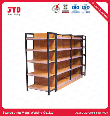 주문 강철 Q195 나무로 되는 곤돌라 선반설치 1200mm 1800mm 5개의 층 저장 선반 online manufacture