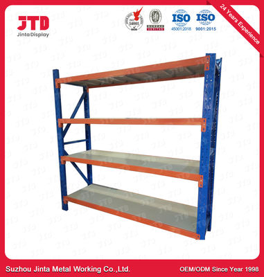 주문 세륨 가벼운 의무 금속 선반설치 800kgs 각 층 4m 파란 선반 online manufacture