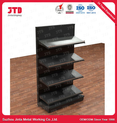 주문 2100mm 슈퍼마켓 전시 선반설치 ISO9001 두 배 측 선반 online manufacture