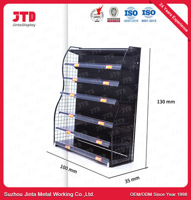 주문 130mm 작은 금속 진열대 100mm 검은색 금속 진열대 online manufacture