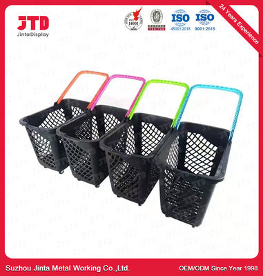 주문 밝혀지는 네 휠 65L HDPP 플라스틱 손수레 바구니 online manufacture