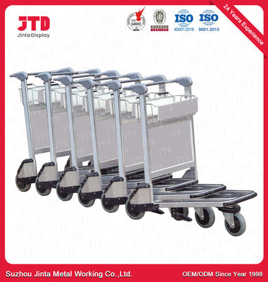 알루미늄 합금 공항 수화물 트롤리 OEM 3 바퀴 손수레