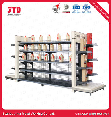 MDF Q235 금속 목제 선반 단위 1200mm 창고 저장 선반