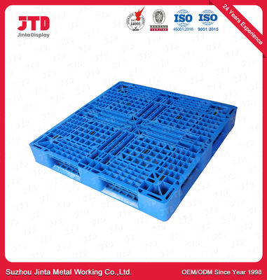 HDPE 플라스틱 깔판 파란 색깔 창고 벽돌쌓기 사용